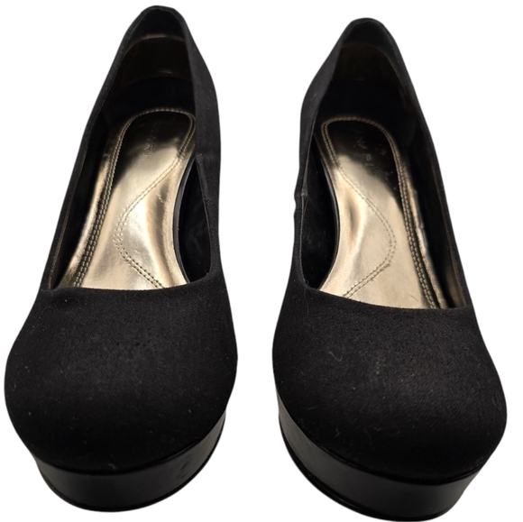Coach Black High Stiletto Peep-Toe Heels - Picture 7 of 8